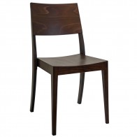 Ava Stackable European Dining Chair A-0955 - Walnut - Limited Stock