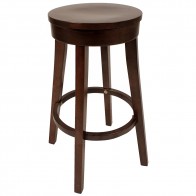 Lucia Classic Wooden Bar Stool Round 75cm