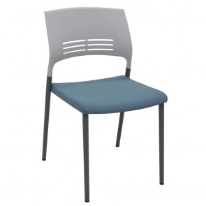 Hawaii Stacking Chair with Upholstered Seat